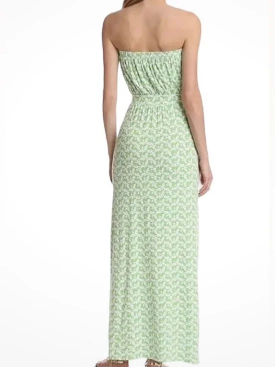 Lilly Pulitzer Buzz Worthy Green White Bee Strapless Pockets Sundress Medium - Picture 2 of 12